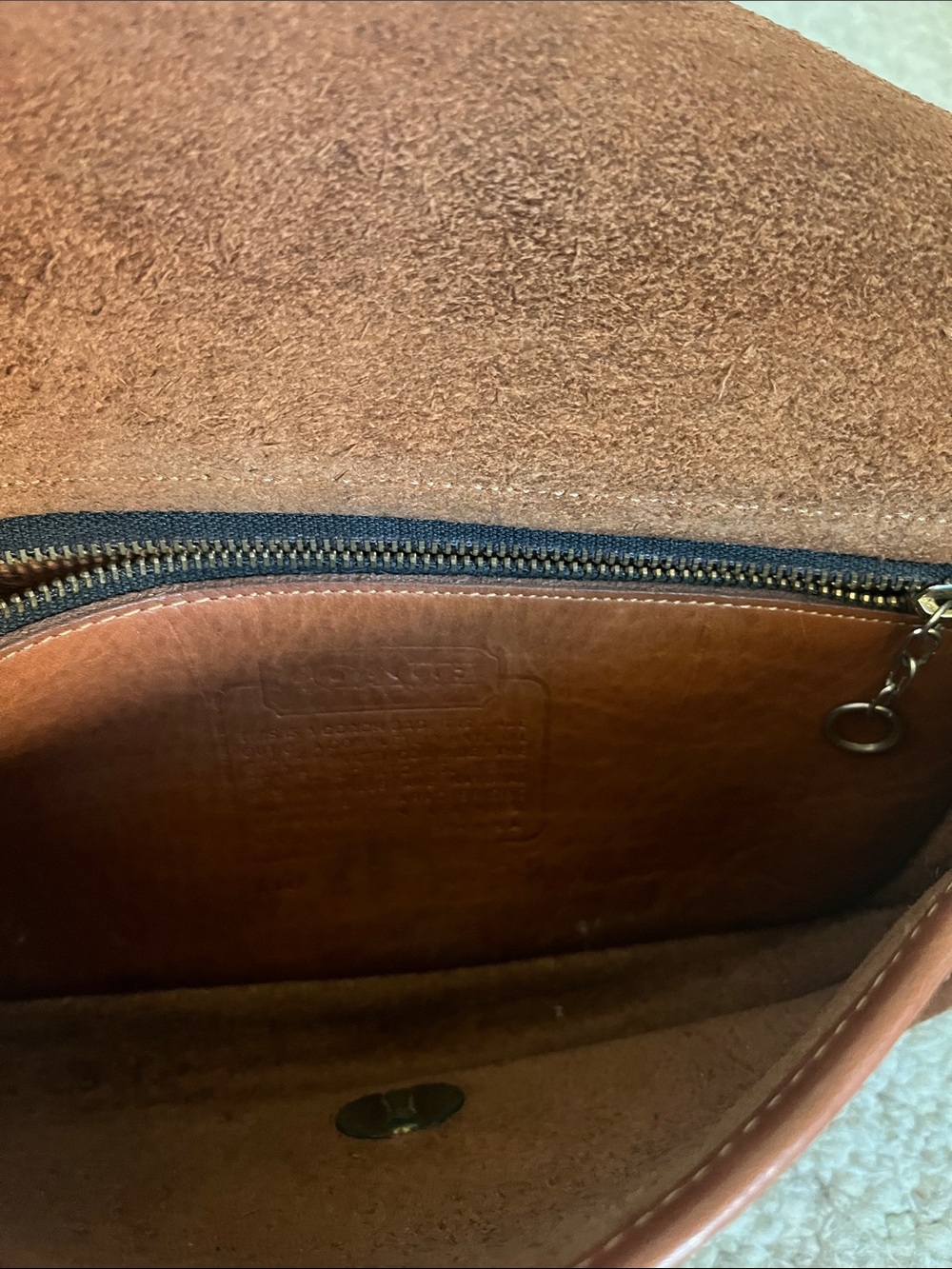 Coach Brown Leather Turn-Lock Crossbody - Picture 5 of 7